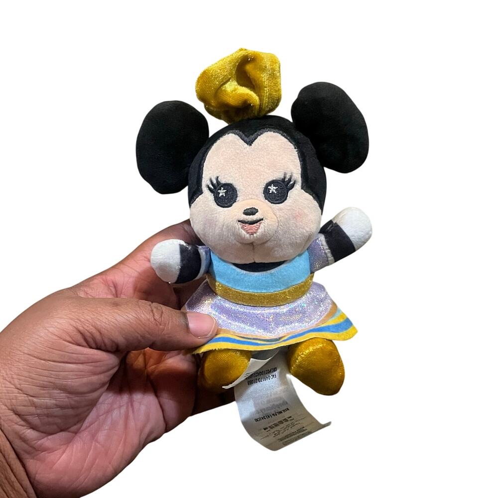 Disney Parks Wishables Walt Disney World 50th Anniversary Plush Minnie Mouse 6"